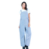 Women's Striped Dungarees White/Blue