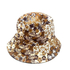 Reversible Bucket Hat Floral Print Brown
