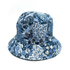 Reversible Bucket Hat Floral Print Light Blue