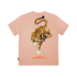 The Dudes Organic Cotton T-shirt Tiger Bear Fraiche Peche