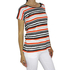 Women's stripe top black-red