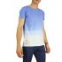 Malavita longline dip dye t-shirt sky blue