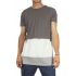 Men's longline color block t-shirt with layer hem