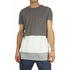 Ανδρικό longline color block t-shirt με ένθετο τελείωμα