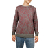 Men's long sleeve Flower tee grey