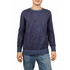 Men's long sleeve Flower tee blue