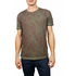 Men's T-shirt olive with bordeaux print