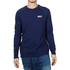 Men's longline sweatshirt dark blue