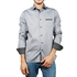 Men's slim fit long sleeve shirt grey