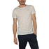 Ryujee men's striped T-shirt cream melange