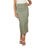 Soft Rebels Stella striped midi skirt aloe green-off white