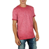 Men's longline t-shirt red melange