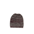 Men's beanie grey-bordeaux marl