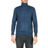 Men's turtleneck viscose jumper indigo